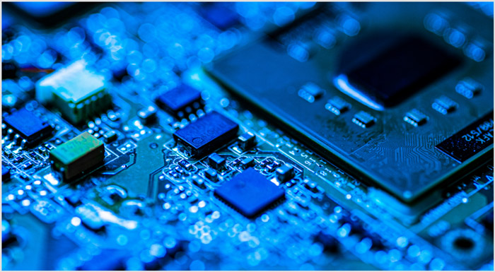 Semiconductor and electronic components including smartphones