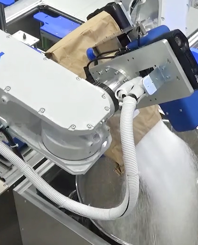 原材料投入作業の自動化