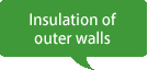 Insulation of outer walls