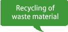 Recycling of waste material
