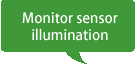 Monitor sensor illumination