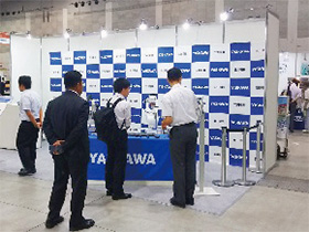 Yaskawa booth at Robot Industry Matching Fair in Kitakyushu 2017