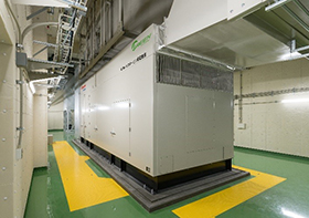 In-house power generation equipment in Toneri Park, Adachi Ward, Tokyo